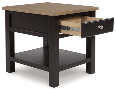 Drazmine End Table - Dark Brown End Table modern furniture Contempo Furniture
