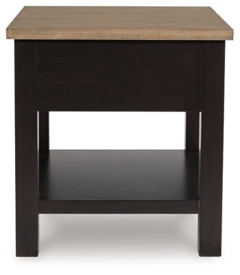 Drazmine End Table - Dark Brown End Table modern furniture Contempo Furniture