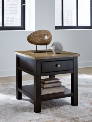 Drazmine End Table - Dark Brown End Table modern furniture Contempo Furniture