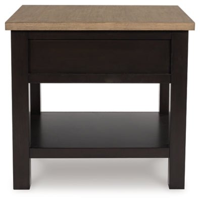 Drazmine End Table - Dark Brown End Table modern furniture Contempo Furniture