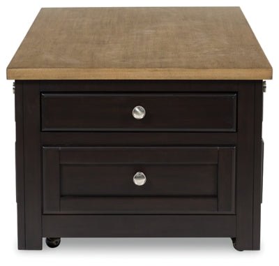 Drazmine Lift - Top Coffee Table - Dark Brown Cocktail Table modern furniture Contempo Furniture