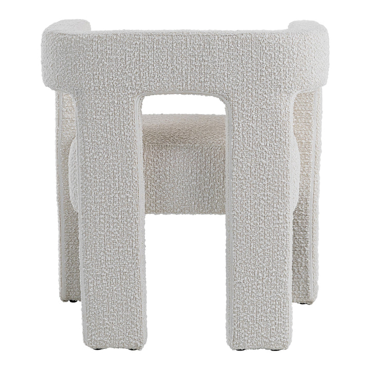 Drea - Modern White Fabric Dining Chair