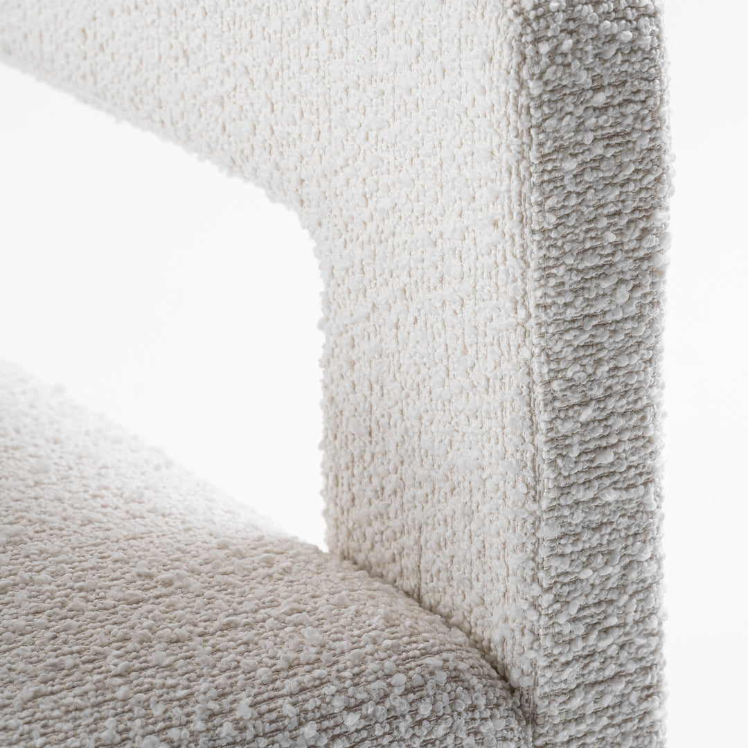 Drea - Modern White Fabric Dining Chair