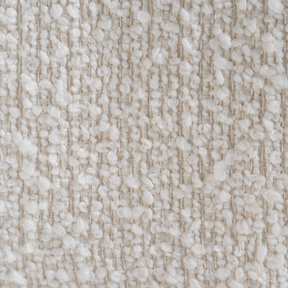 Drea - Modern White Fabric Dining Chair - View 14