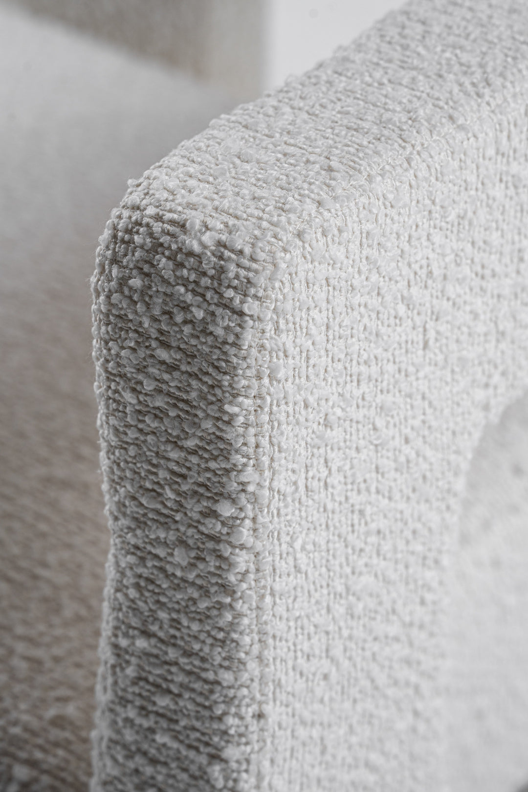 Drea  Modern White Fabric Dining Chair