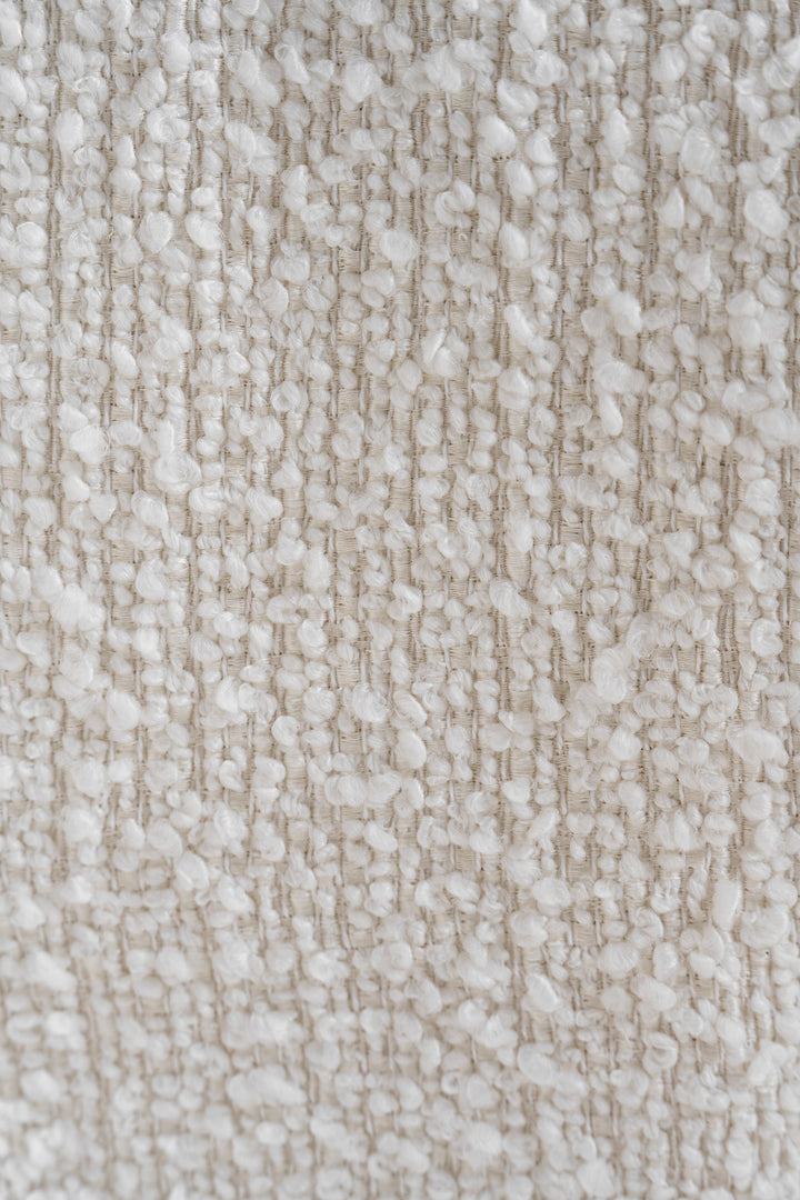 Drea  Modern White Fabric Dining Chair