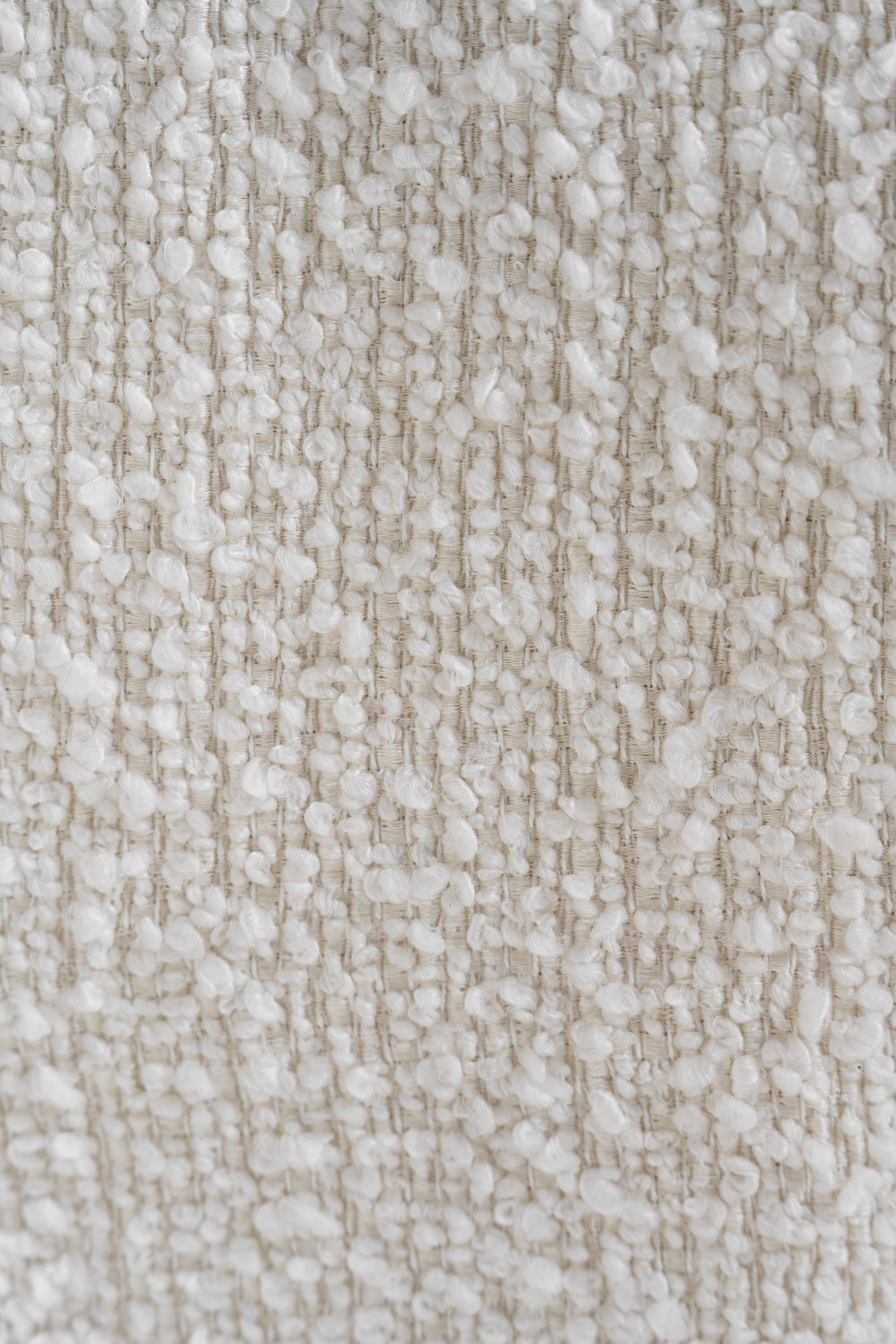 Drea - Modern White Fabric Dining Chair - View 3