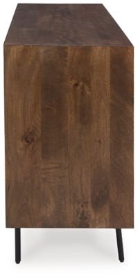 Dreggan Accent Cabinet - Dark Brown Accent Cabinet modern furniture Contempo Furniture