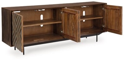 Dreggan Accent Cabinet - Dark Brown Accent Cabinet modern furniture Contempo Furniture