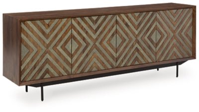 Dreggan Accent Cabinet - Dark Brown Accent Cabinet modern furniture Contempo Furniture