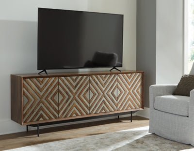 Dreggan Accent Cabinet - Dark Brown Accent Cabinet modern furniture Contempo Furniture