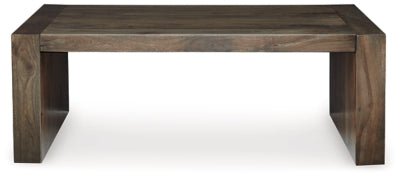 Dreggan Coffee Table - Dark Brown Cocktail Table modern furniture Contempo Furniture