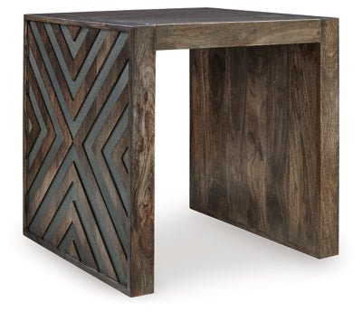 Dreggan End Table - Dark Brown End Table modern furniture Contempo Furniture