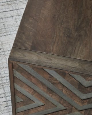 Dreggan End Table - Dark Brown End Table modern furniture Contempo Furniture