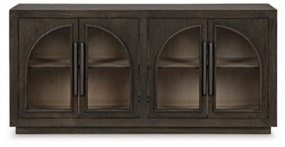 Dreley Accent Cabinet - Dark Brown Accent Cabinet modern furniture Contempo Furniture