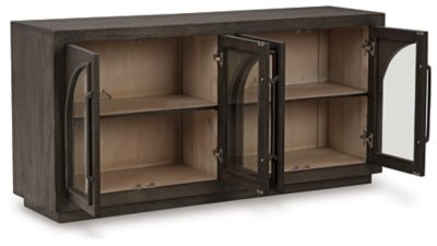 Dreley Accent Cabinet - Dark Brown Accent Cabinet modern furniture Contempo Furniture