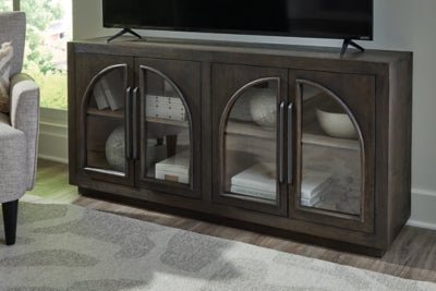 Dreley Accent Cabinet - Dark Brown Accent Cabinet modern furniture Contempo Furniture