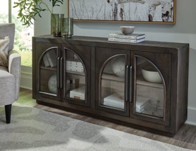 Dreley Accent Cabinet - Dark Brown Accent Cabinet modern furniture Contempo Furniture