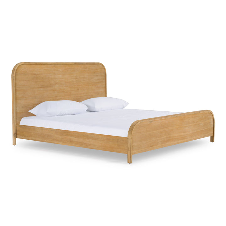 Dresden - Modern Natural Acacia 1-Drawer Nightstand Bedroom Set