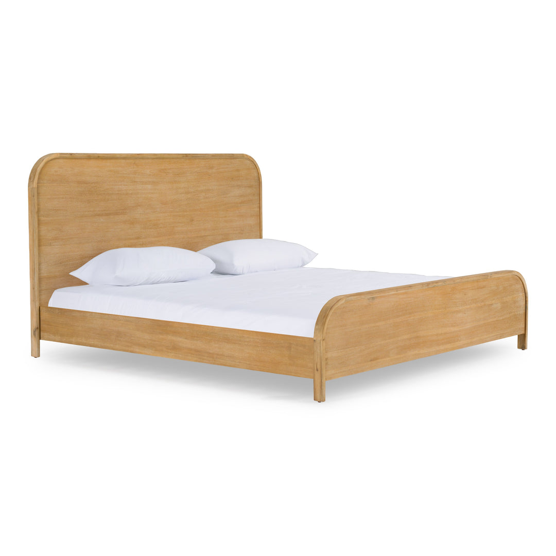 Dresden - Modern Natural Acacia 1-Drawer Nightstand Bedroom Set