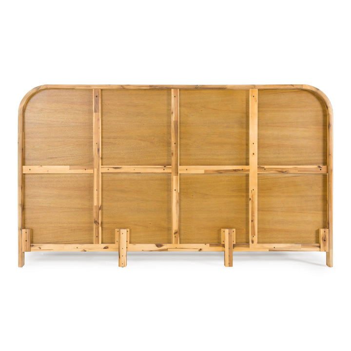 Dresden  Modern Natural Acacia Bed