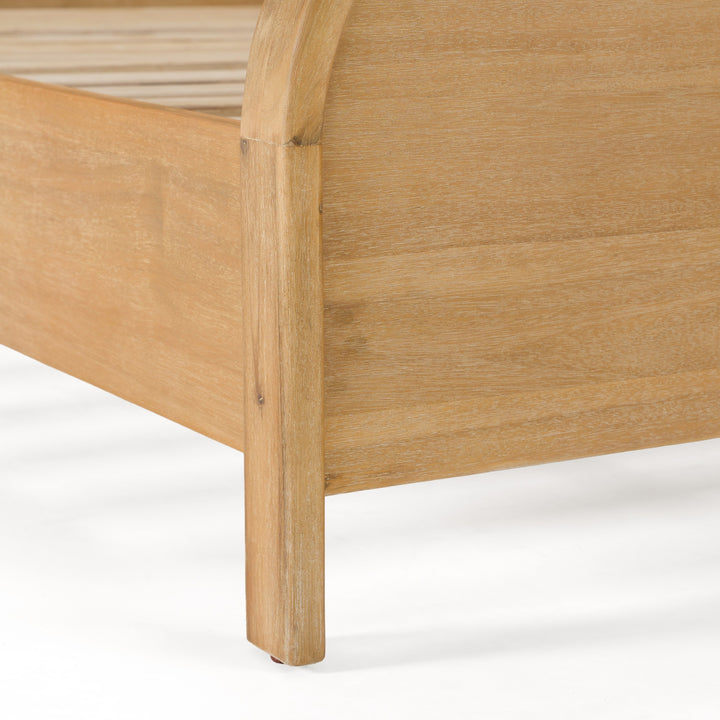 Dresden - Modern Natural Acacia 1-Drawer Nightstand Bedroom Set