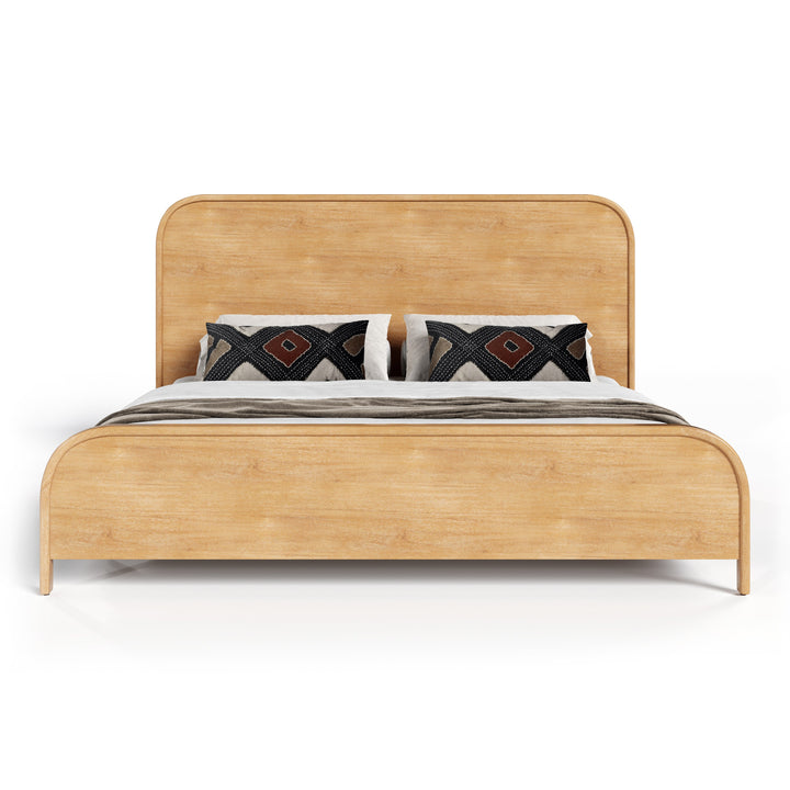 Dresden - Modern Natural Acacia 2-Drawer Nightstand Bedroom Set