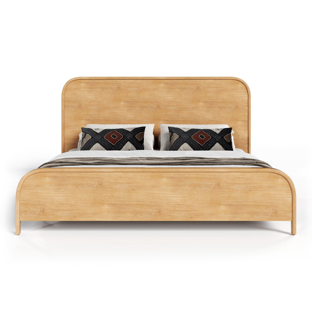 Dresden - Modern Natural Acacia 2-Drawer Nightstand Bedroom Set - View 12