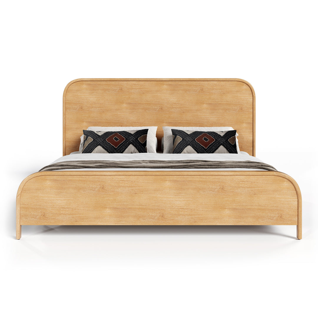 Dresden  Modern Natural Acacia Bed