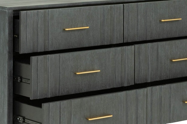 Manchester- Contemporary Dark Grey Dresser - View 3