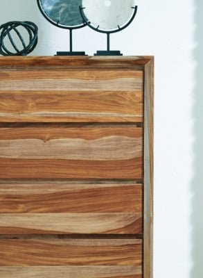 Dressonni Chest of Drawers - Light Brown Accent Chest modern furniture Contempo Furniture