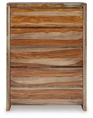 Dressonni Chest of Drawers - Light Brown Accent Chest modern furniture Contempo Furniture