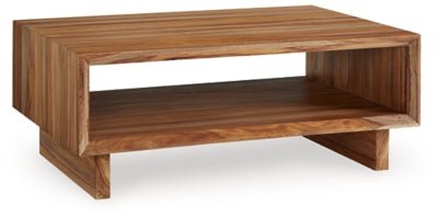 Dressonni Coffee Table - Light Brown | Ashley Furniture