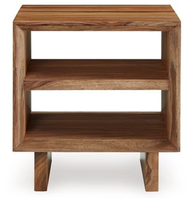 Dressonni End Table - Light Brown End Table modern furniture Contempo Furniture