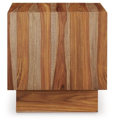 Dressonni End Table - Light Brown End Table modern furniture Contempo Furniture