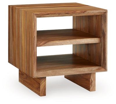 Dressonni End Table - Light Brown End Table modern furniture Contempo Furniture