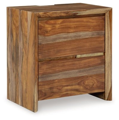 Dressonni Nightstand - Light Brown | Ashley Furniture