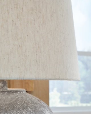Dreward Table Lamp - Dark Gray Table Lamp modern furniture Contempo Furniture