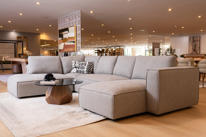 Rackham Mid-Century Walnut & Smoked Glass Coffee Table