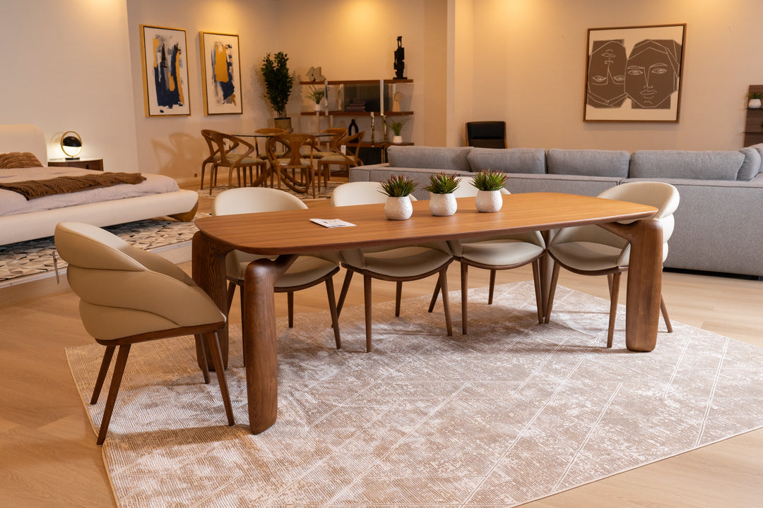 Michael - Mid-Century Modern Walnut Dining Table