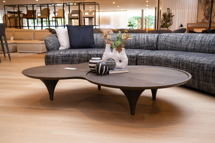 Beulah - Modern Free Form Dark Ash Coffee Table