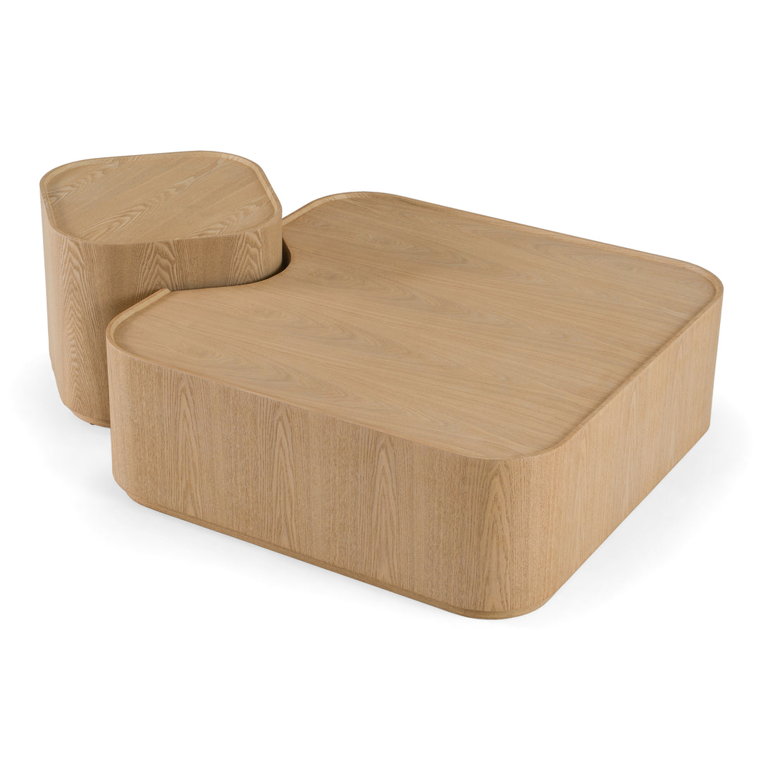 Quillen - Modern Natural Ash Nesting Coffee Table Set