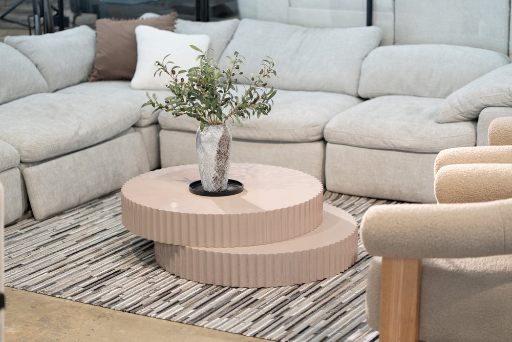 Jacinto Modern Round Coffee Table - View 2