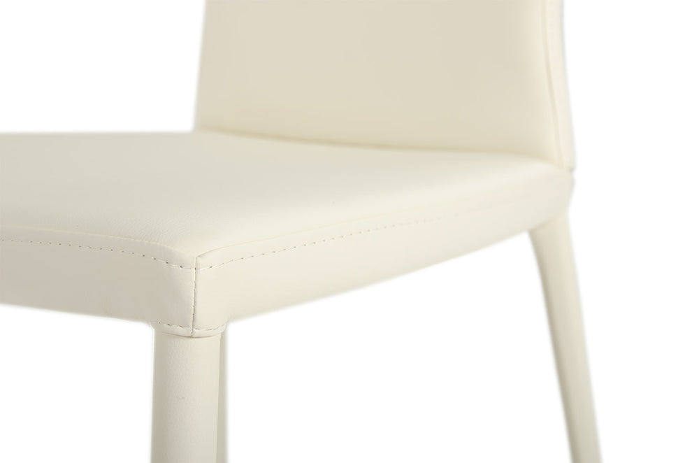 167CH - White Contemporary Modern Dining Chair (Set of 2)