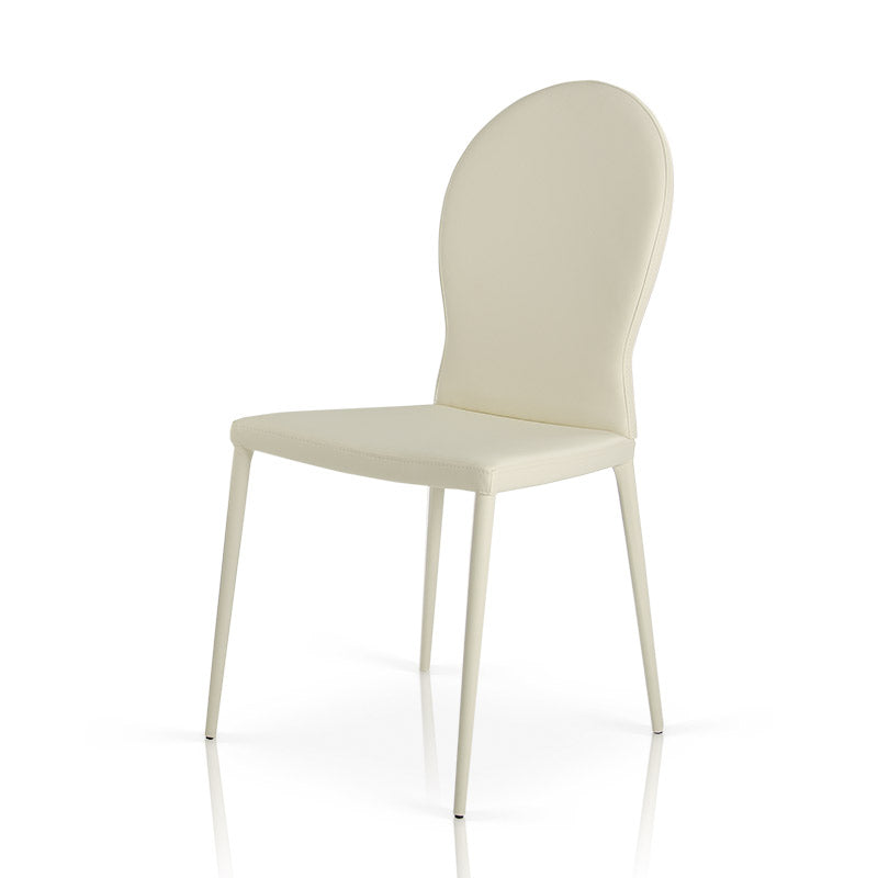 167CH - White Contemporary Modern Dining Chair (Set of 2)