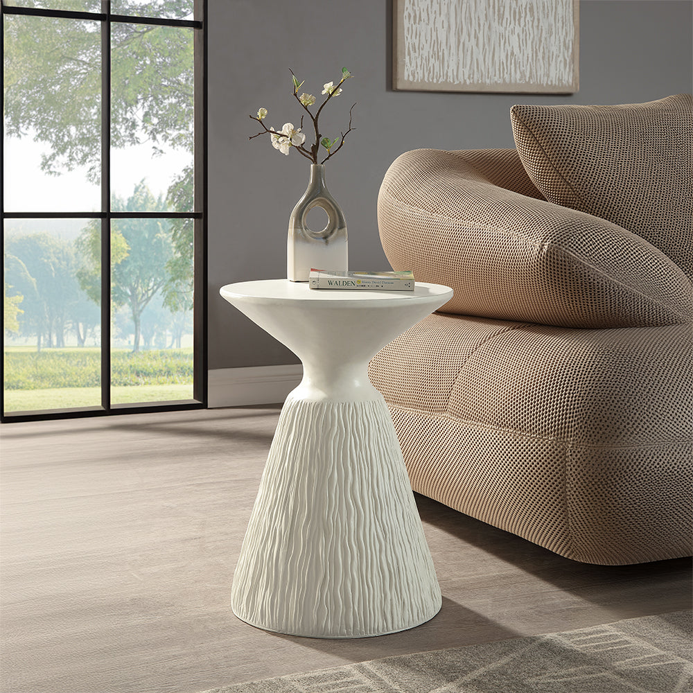 Duane Accent Table - Natural White