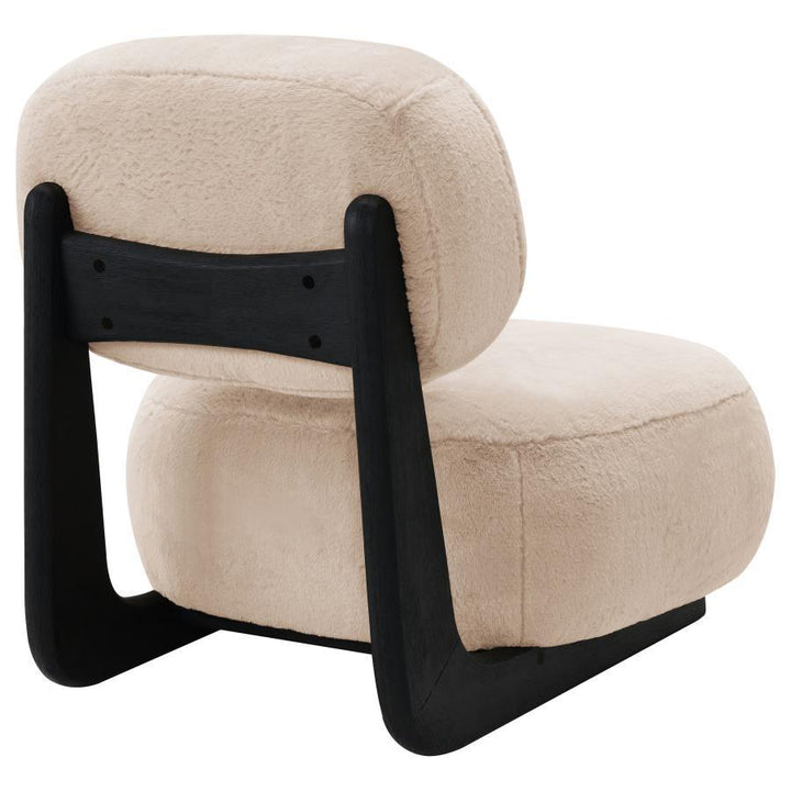 Duffie - Upholstered Armless Accent Chair - Camel Armless Chair modern furniture Contempo Furniture