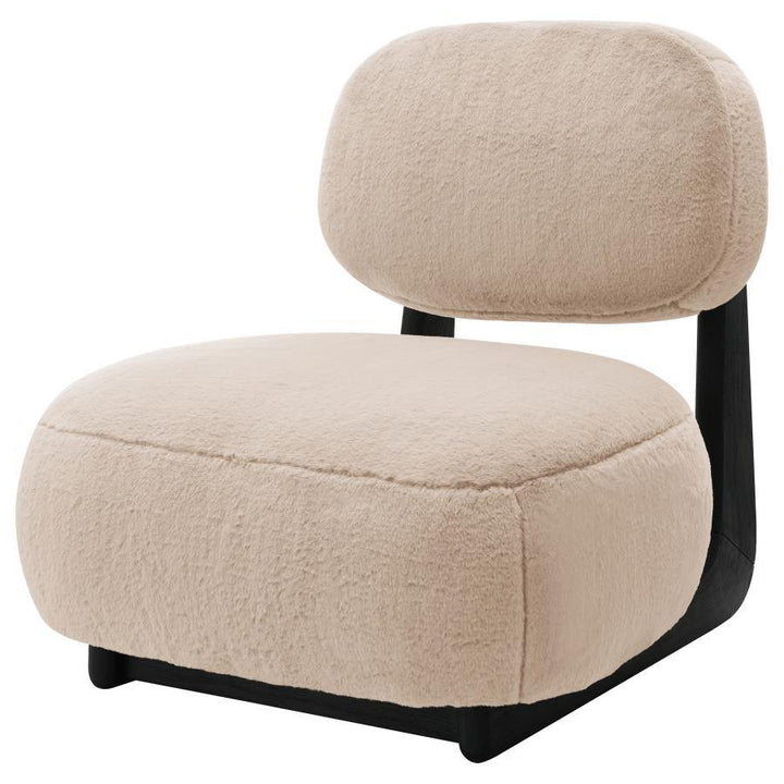 Duffie - Upholstered Armless Accent Chair - Camel Armless Chair modern furniture Contempo Furniture