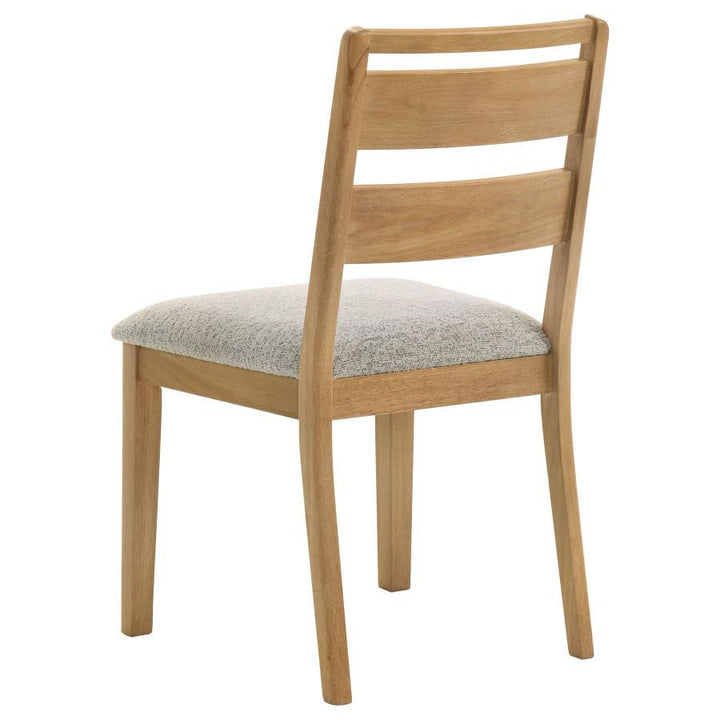 Duncan - Ladder Back Dining Side Chair (Set of 2) - Washed Oak Chair Set modern furniture Contempo Furniture