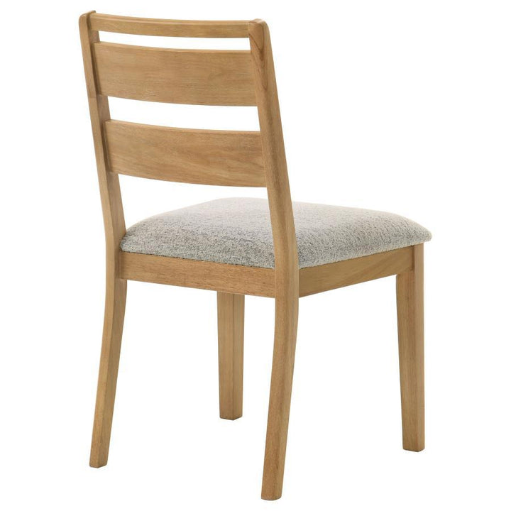 Duncan - Ladder Back Dining Side Chair (Set of 2) - Washed Oak Chair Set modern furniture Contempo Furniture